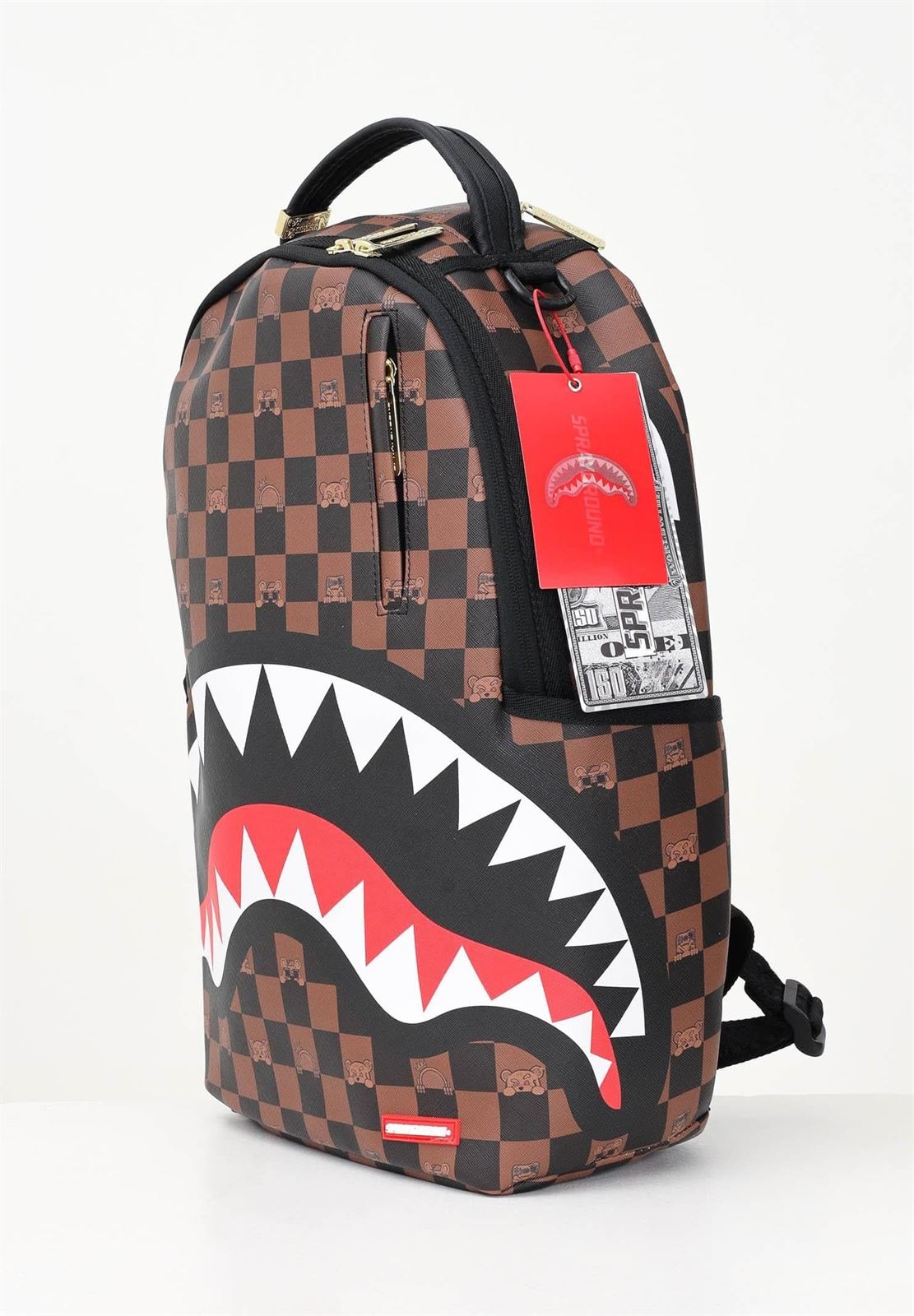 Mochila Sprayground Peeking Character Check Backpack 910B7331NSZ - Imagen 2