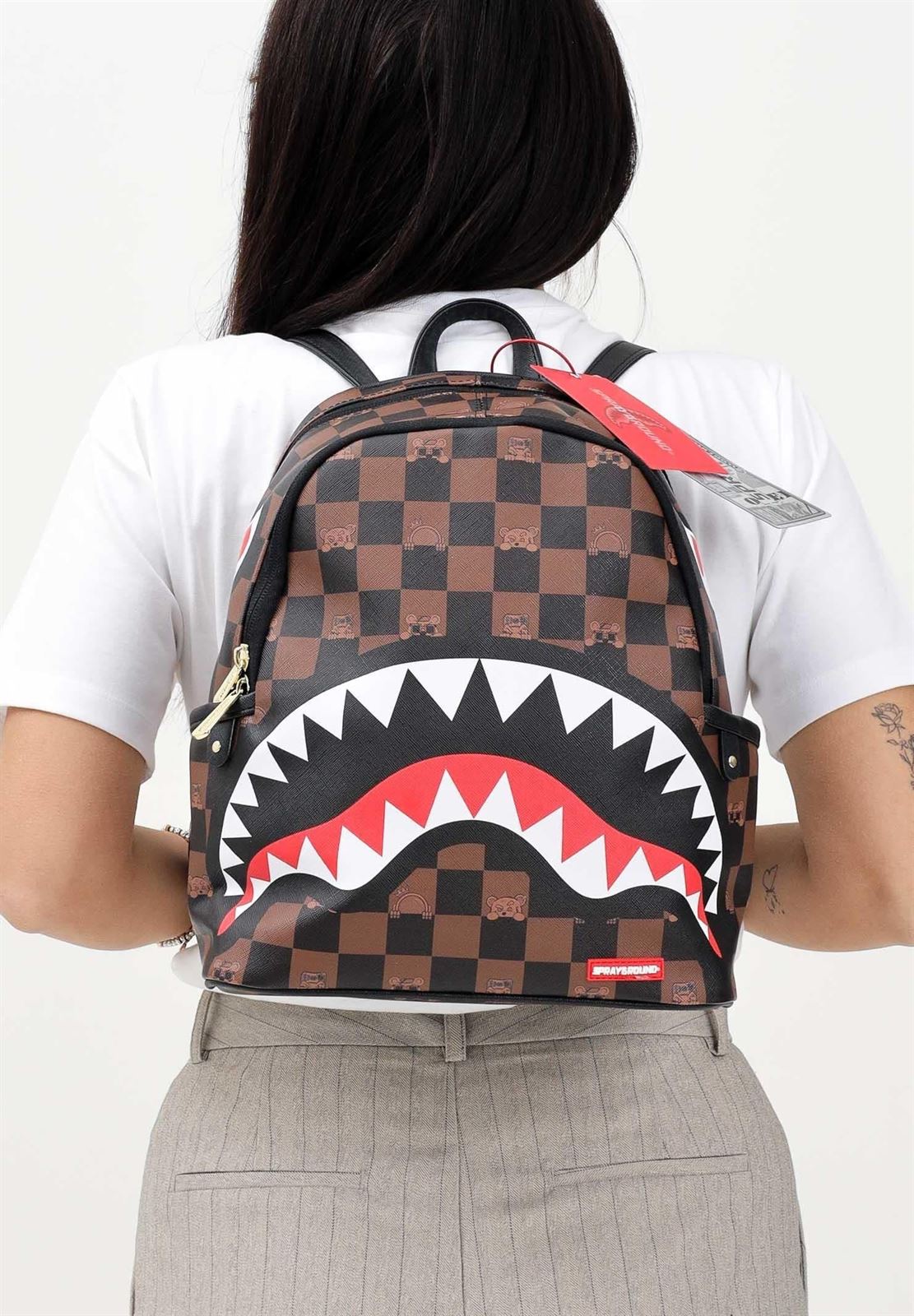 Mochila Sprayground Peeking Character Check Savage 910B7511NSZ - Imagen 4