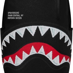 Mochila Sprayground Shark Central Black Embroidered 910B9629NSZ - Imagen 1