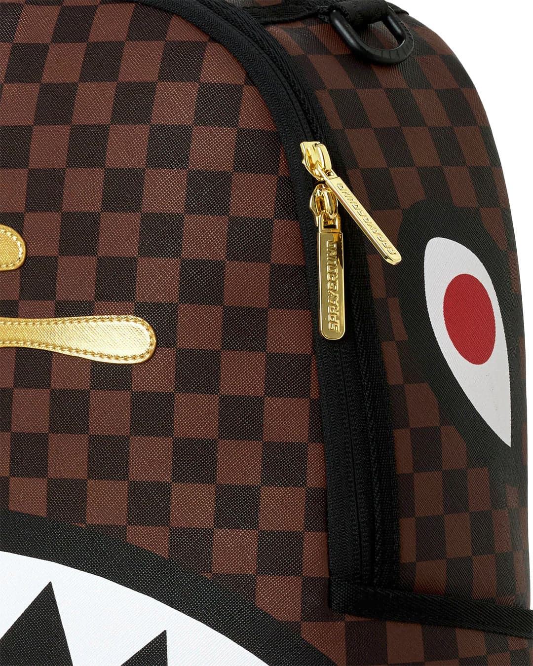 Mochila Sprayground Sharks in Paris Gold 910B9250NSZ - Imagen 2