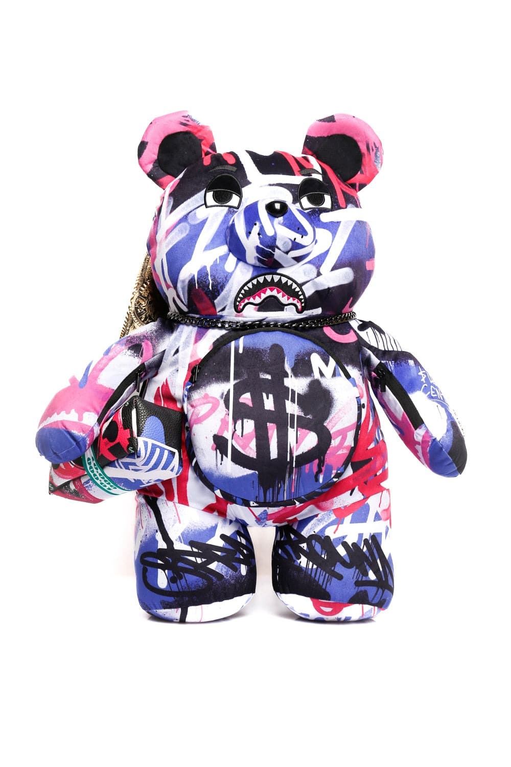 Mochila Sprayground Vandal couture Teddybear 910B5715NSZ blanco - Imagen 1