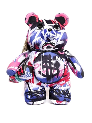 Mochila Sprayground Vandal couture Teddybear 910B5715NSZ blanco - Imagen 1