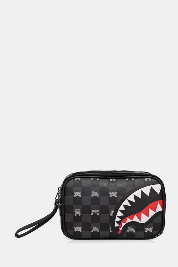 Neceser SPRAYGROUND 910B8914NSZ Gray Peeking Character Check Toiletry Brick - Imagen 1