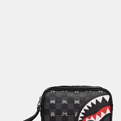 Neceser SPRAYGROUND 910B8914NSZ Gray Peeking Character Check Toiletry Brick - Imagen 1