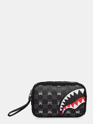 Neceser SPRAYGROUND 910B8914NSZ Gray Peeking Character Check Toiletry Brick - Imagen 1