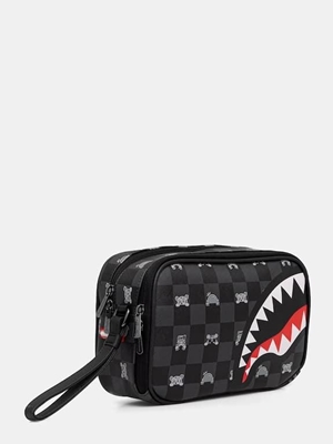 Neceser SPRAYGROUND 910B8914NSZ Gray Peeking Character Check Toiletry Brick - Imagen 2
