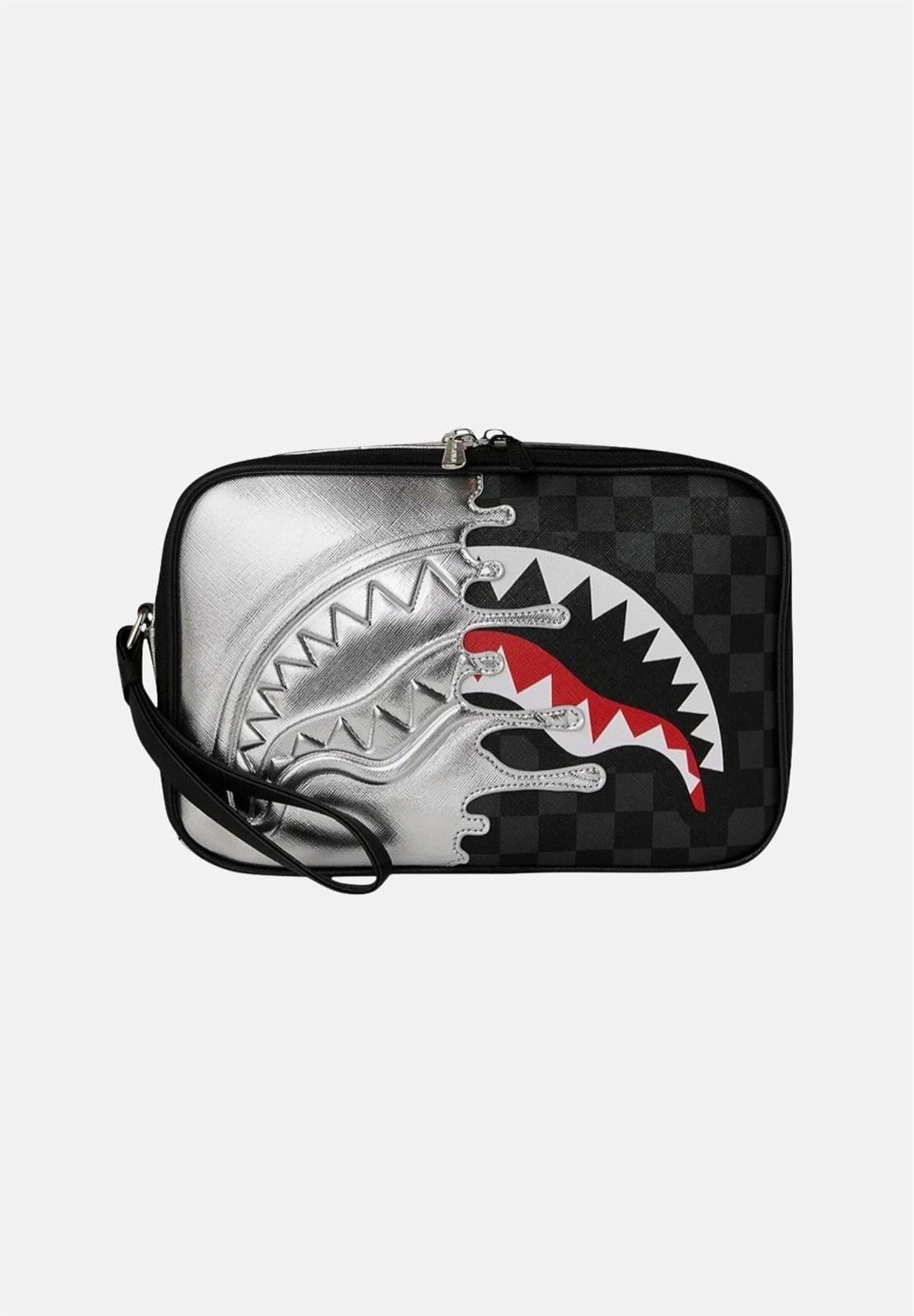 Neceser SPRAYGROUND 910B8928NSZ Silver Side Drip Toiletry Brick - Imagen 1