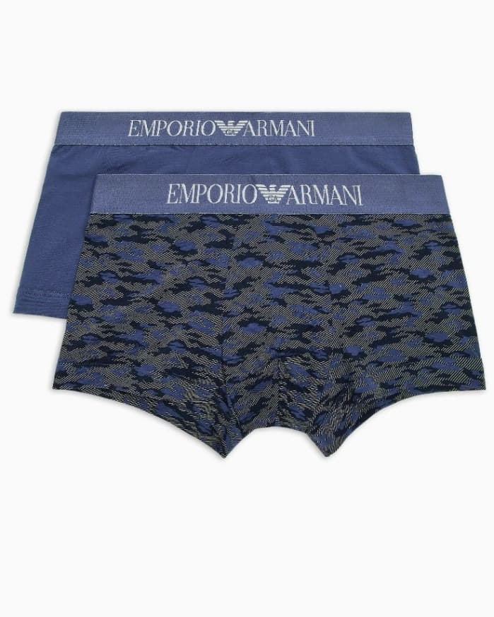 Pack 2 boxer Emporio Armani 111210 3F504 56736 camou/indigo - Imagen 1