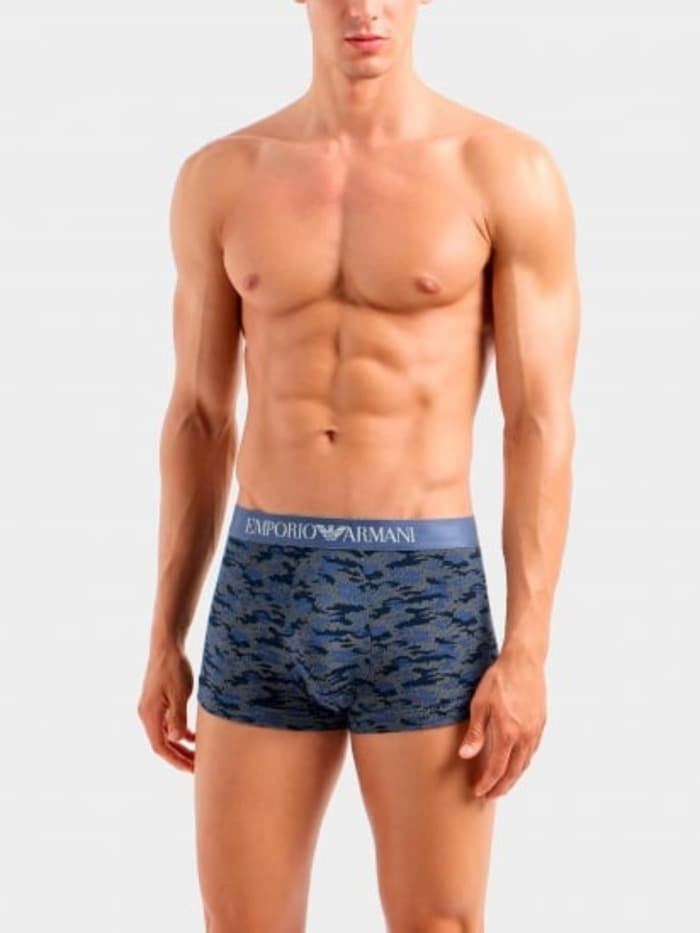 Pack 2 boxer Emporio Armani 111210 3F504 56736 camou/indigo - Imagen 2