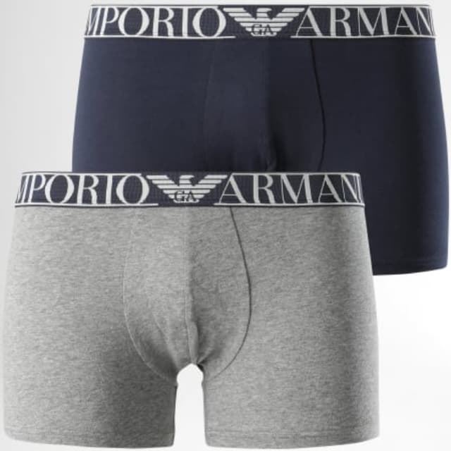 Pack 2 boxer Emporio Armani 111769 0A720 55735 gris hombre - Imagen 1