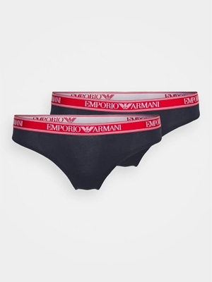 Pack 2 Bragas Emporio Armani WOMAN KNITTED UNDERWEAR SET 163334 2R227 00135MARINE - Imagen 1