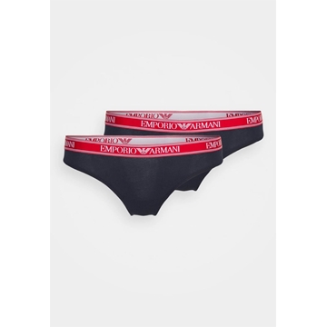 Pack 2 Bragas Emporio Armani WOMAN KNITTED UNDERWEAR SET 163334 2R227 00135MARINE - Imagen 1