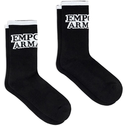 Pack 2 calcetines Emporio Armani EM000543 AF20084 MC105 black/black - Imagen 1