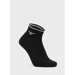 Pack 2 Calcetines Emporio Armani White/Black EM000538 AF18275 M0080 - Imagen 2
