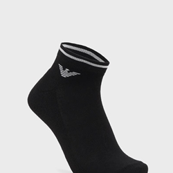 Pack 2 Calcetines Emporio Armani White/Black EM000538 AF18275 M0080 - Imagen 2