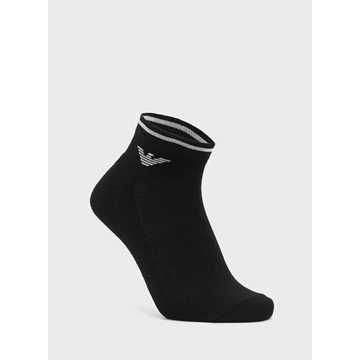 Pack 2 Calcetines Emporio Armani White/Black EM000538 AF18275 M0080 - Imagen 2