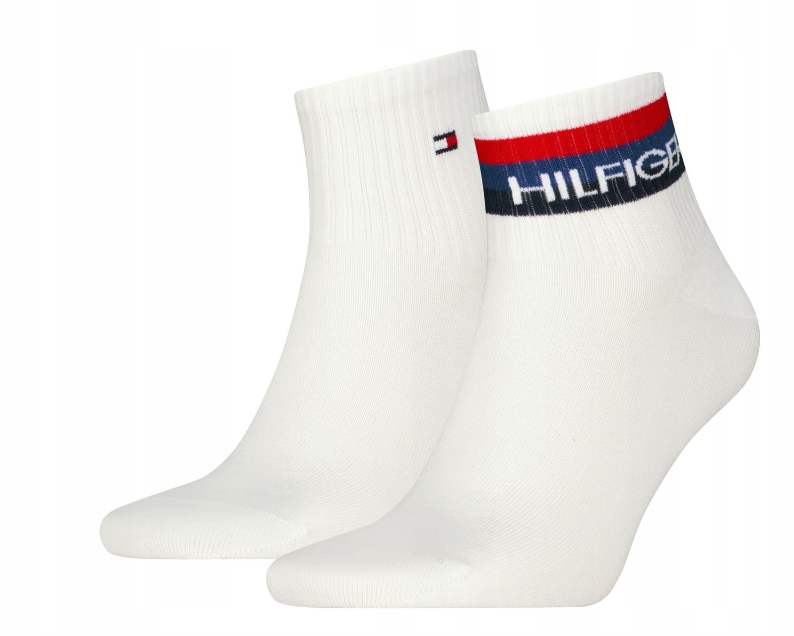 Pack 2 calcetines TOMMY HILFIGER 701238497 002 quarter sport white - Imagen 2