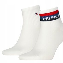 Pack 2 calcetines TOMMY HILFIGER 701238497 002 quarter sport white - Imagen 2