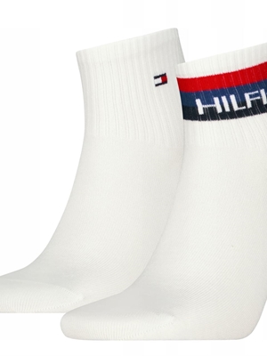 Pack 2 calcetines TOMMY HILFIGER 701238497 002 quarter sport white - Imagen 2