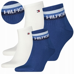 Pack 2 calcetines TOMMY HILFIGER 701238497 004 quarter sport blue - Imagen 1