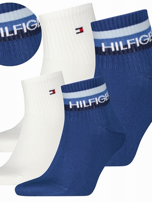 Pack 2 calcetines TOMMY HILFIGER 701238497 004 quarter sport blue - Imagen 1