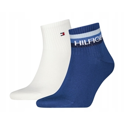 Pack 2 calcetines TOMMY HILFIGER 701238497 004 quarter sport blue - Imagen 2