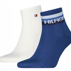 Pack 2 calcetines TOMMY HILFIGER 701238497 004 quarter sport blue - Imagen 2