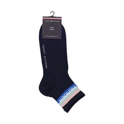 Pack 2 calcetines TOMMY HILFIGER 701238497 005 quarter sport navy - Imagen 1