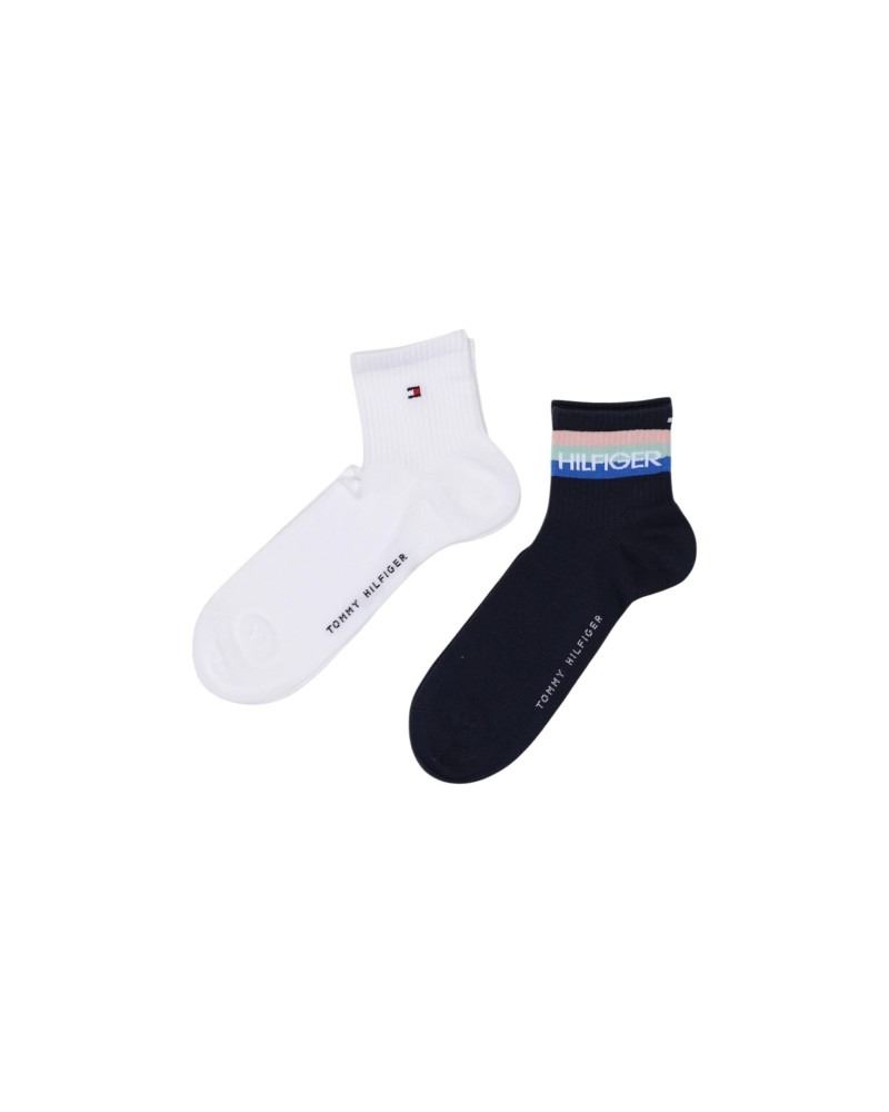 Pack 2 calcetines TOMMY HILFIGER 701238497 005 quarter sport navy - Imagen 2