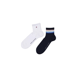 Pack 2 calcetines TOMMY HILFIGER 701238497 005 quarter sport navy - Imagen 2