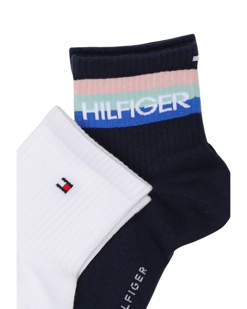 Pack 2 calcetines TOMMY HILFIGER 701238497 005 quarter sport navy - Imagen 3