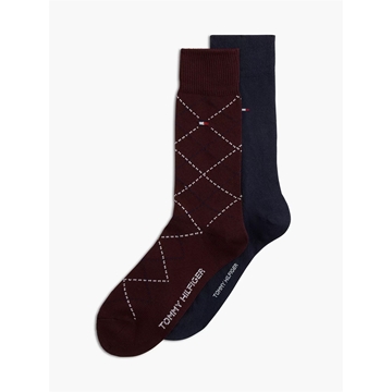 Pack 2 Calcetines Tommy Hilfiger Deep Rouge 100001495058804 - Imagen 1