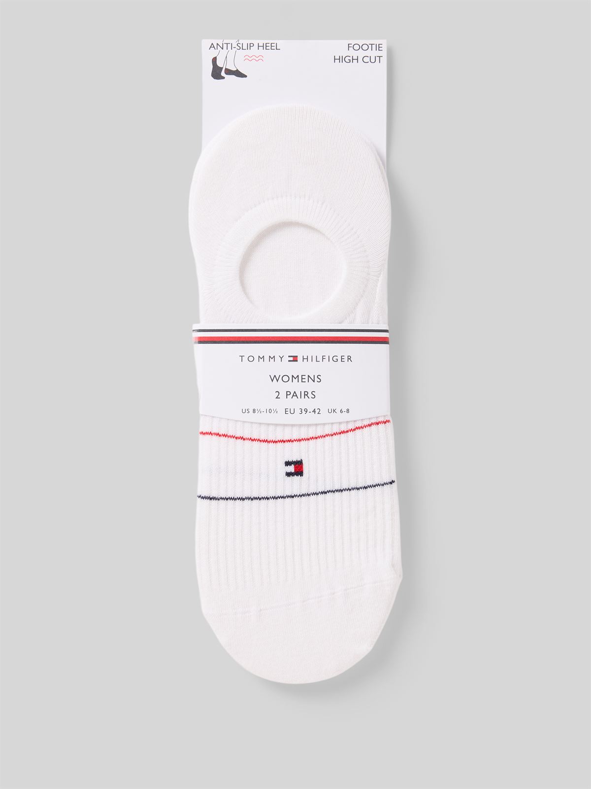 Pack 2 calcetines TOMMY JEANS 701238780 002 white - Imagen 1