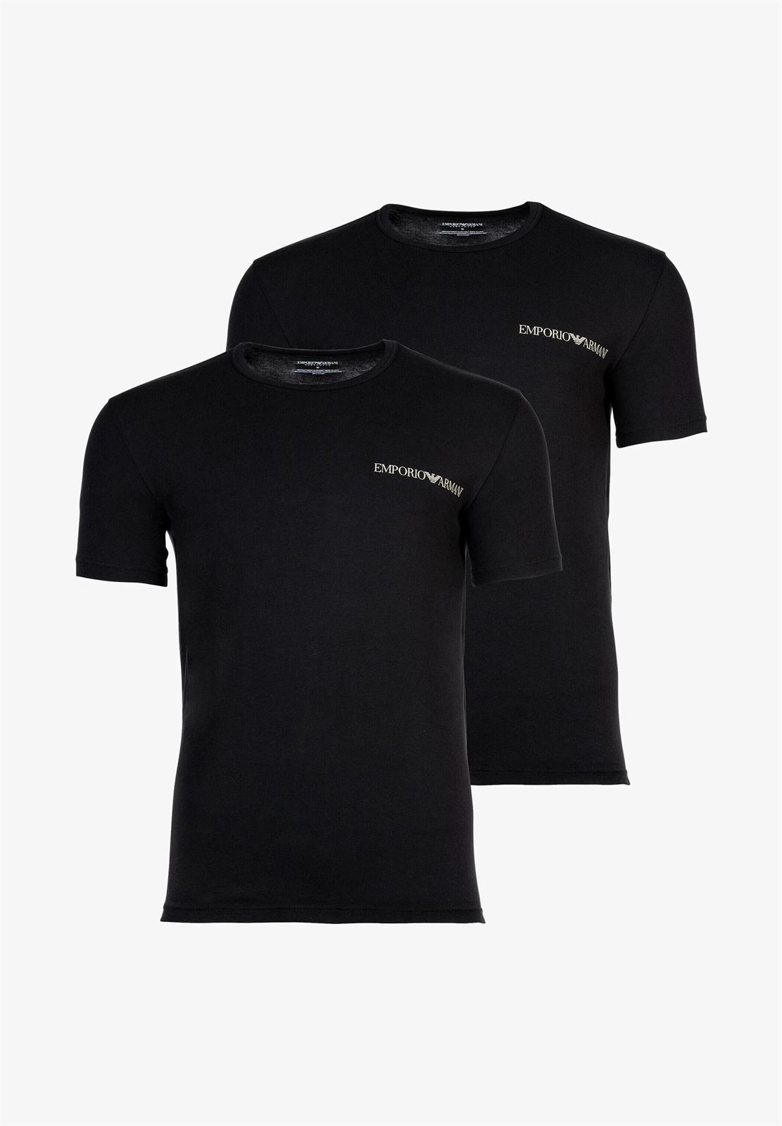 Pack 2 camiseta Emporio Armani 111267 3R717 23820 negro - Imagen 1