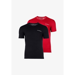 Pack 2 camisetas Emporio Armani 111267 3F717 05720 negro/rojo - Imagen 1