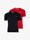 Pack 2 camisetas Emporio Armani 111267 3F717 05720 negro/rojo - Imagen 1