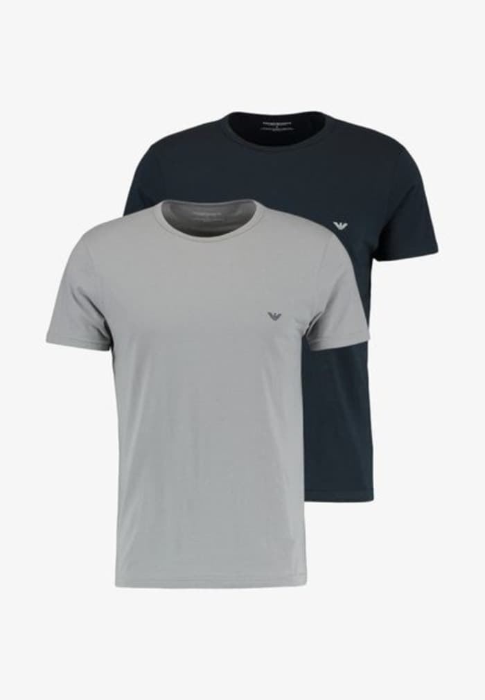 Pack 2 camisetas Emporio Armani 111267 3F720 07448 gris/marino - Imagen 1