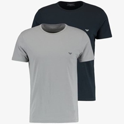 Pack 2 camisetas Emporio Armani 111267 3F720 07448 gris/marino - Imagen 1