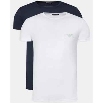Pack 2 camisetas Emporio Armani 111670 4R715 23235 marine bianco - Imagen 1