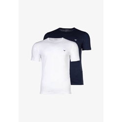 Pack 2 camisetas Emporio Armani EM000391 AF14132 MB519 ar blue/white - Imagen 1