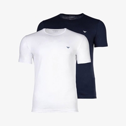 Pack 2 camisetas Emporio Armani EM000391 AF14132 MB519 ar blue/white - Imagen 1