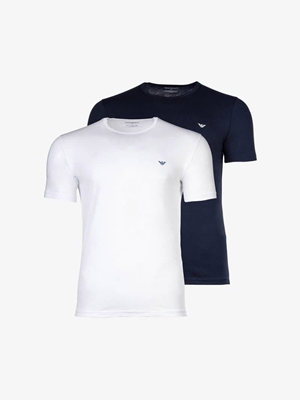 Pack 2 camisetas Emporio Armani EM000391 AF14132 MB519 ar blue/white - Imagen 1