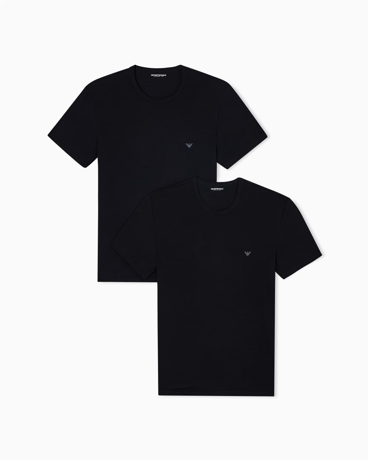 Pack 2 camisetas Emporio Armani EM000391 AF14132 MC005 black/black - Imagen 1