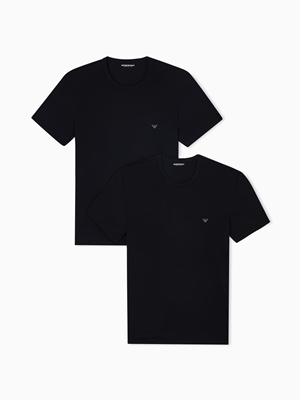 Pack 2 camisetas Emporio Armani EM000391 AF14132 MC005 black/black - Imagen 1