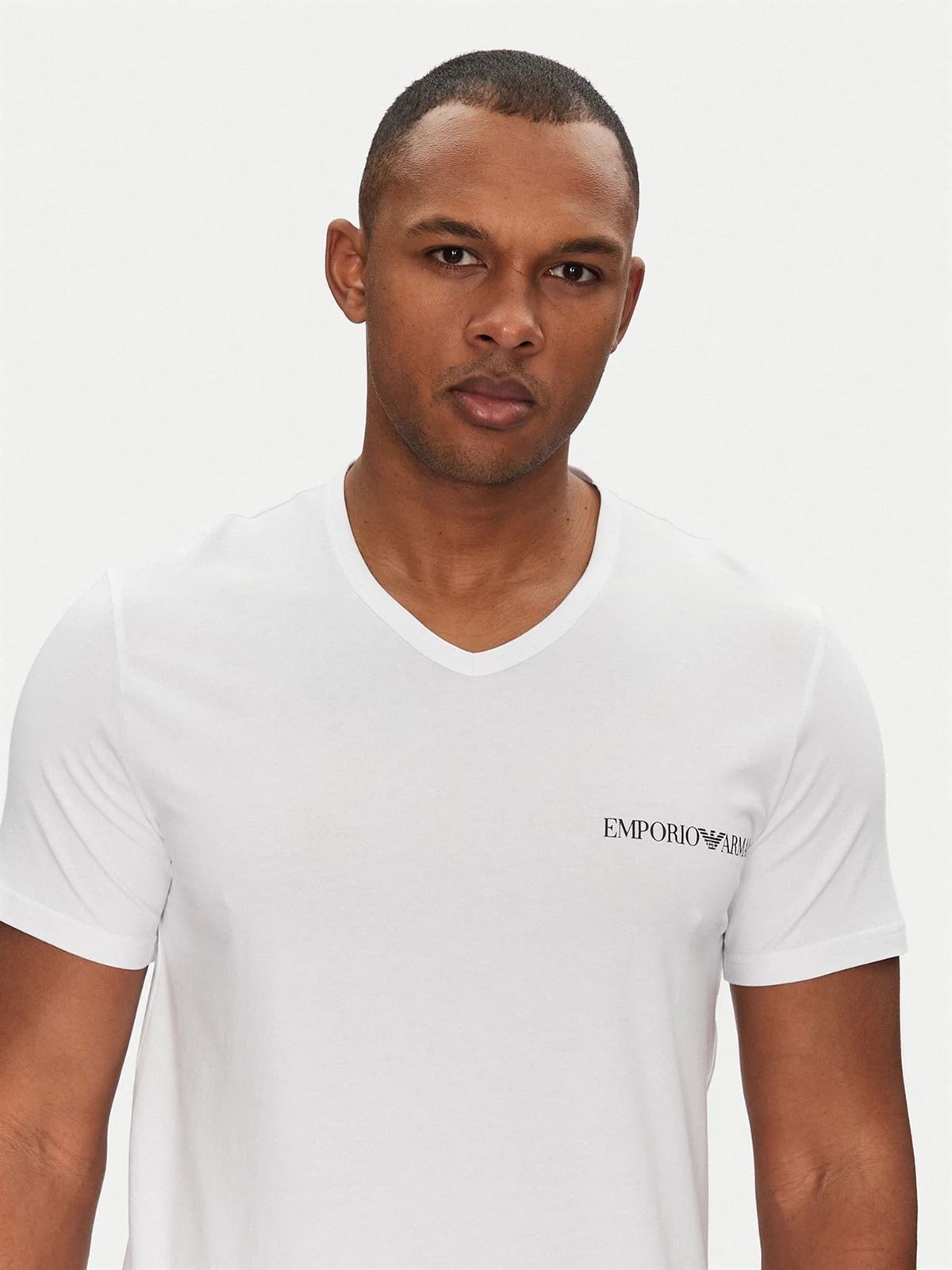 Pack 2 Camisetas Emporio Armani EM000392 AF10779 M0082 White - Imagen 3