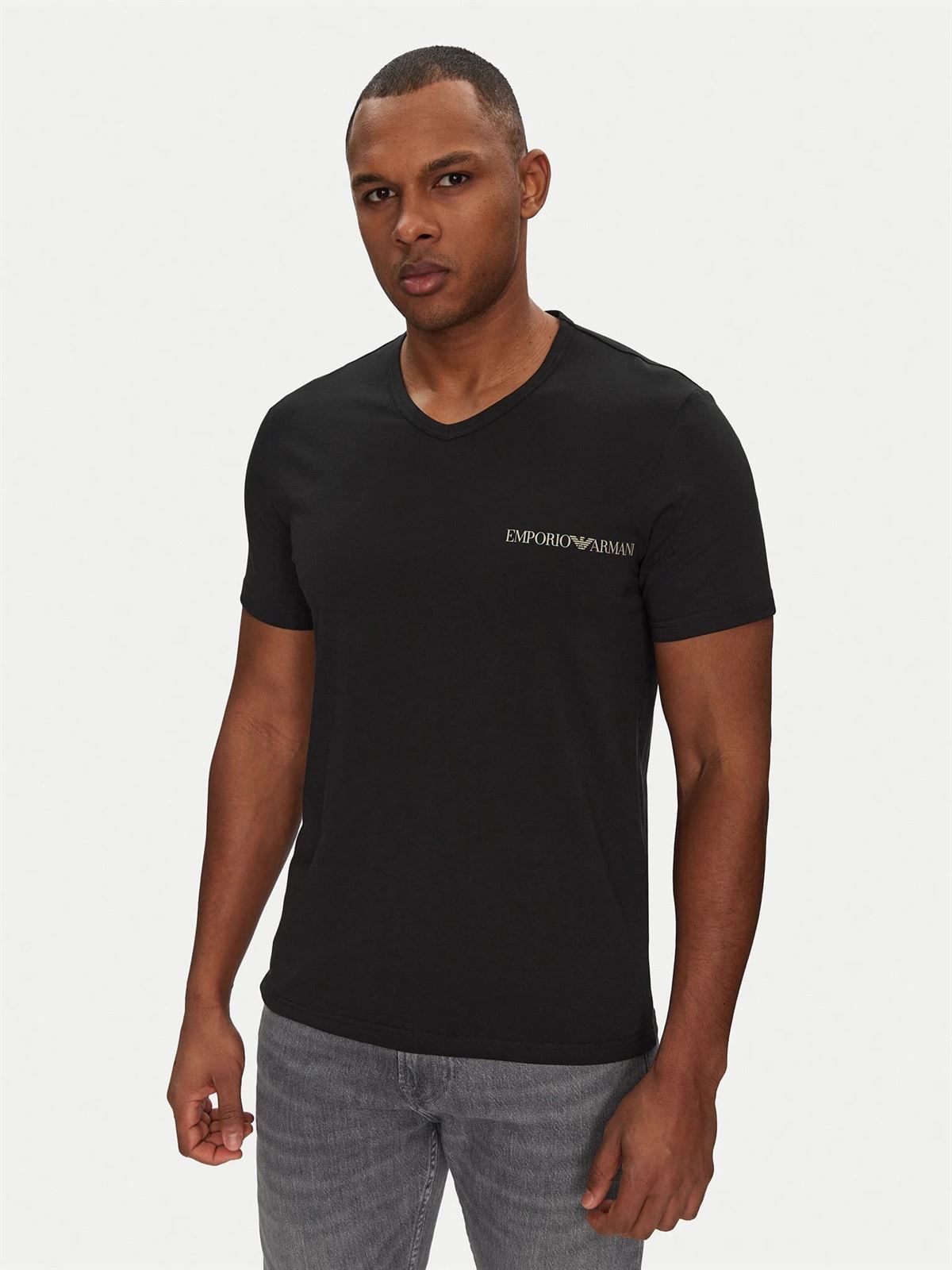 Pack 2 Camisetas Emporio Armani EM000392 AF10779 MC005 Black - Imagen 3