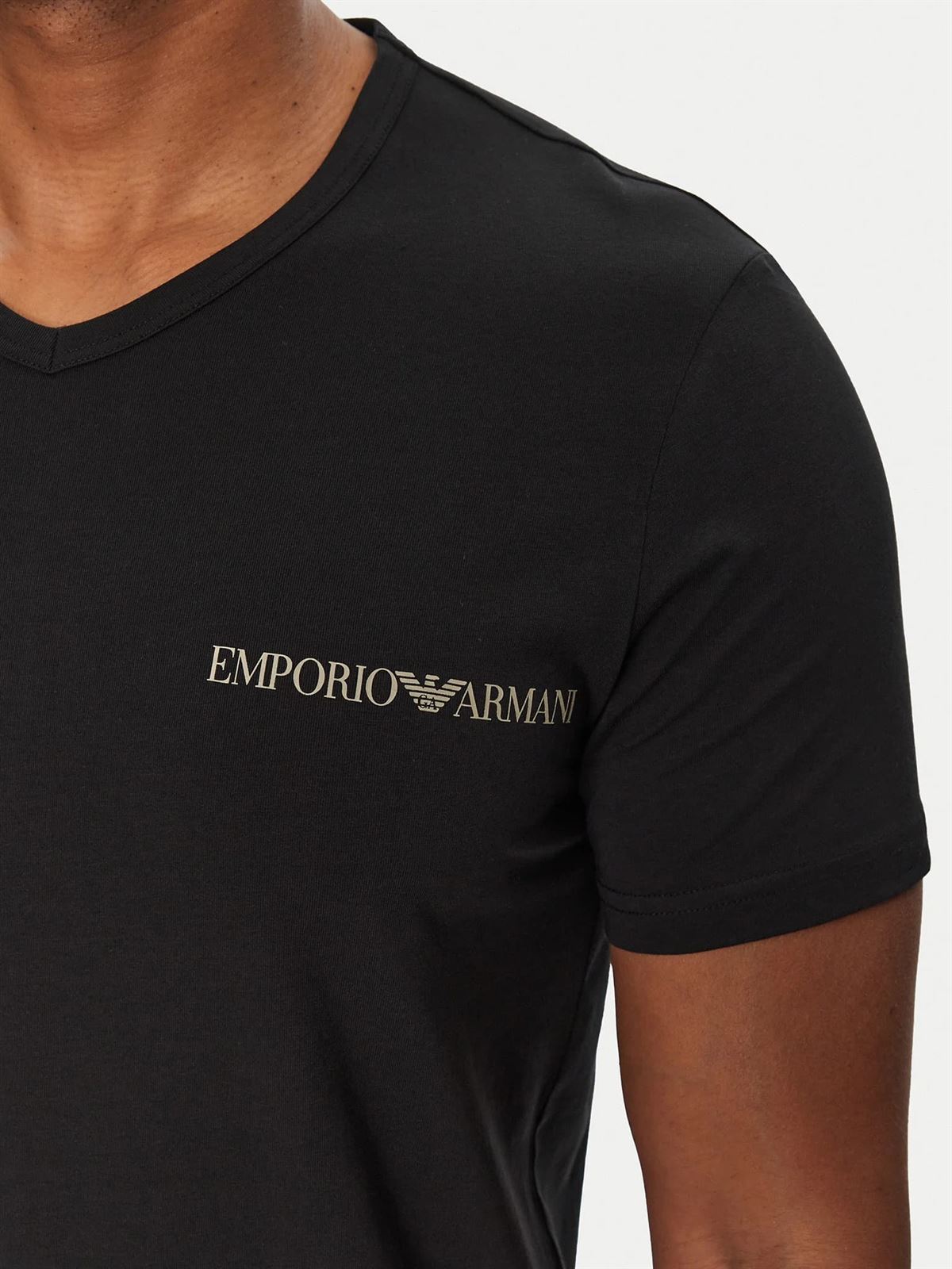 Pack 2 Camisetas Emporio Armani EM000392 AF10779 MC005 Black - Imagen 5