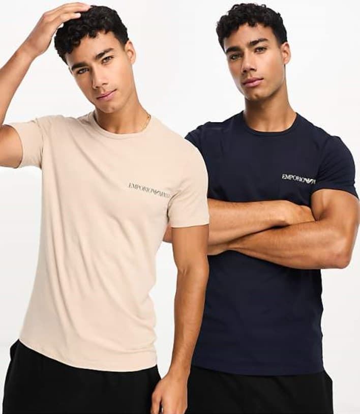 Pack 2 Emporio Armani 111267 3F717 11350 rope /marine - Imagen 1