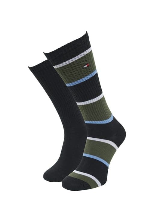 Pack 2 Pares Calcetines Tommy Hilfiger Black 701242191 004 - Imagen 1