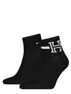 Pack 2 Pares Calcetines Tommy Hilfiger Negro 701241827 004 - Imagen 1